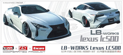 ズームオン CS128R 1/24 LBWK レクサス LC500 ワイドボディver. RHD version(ホワイトカーボックスアート)