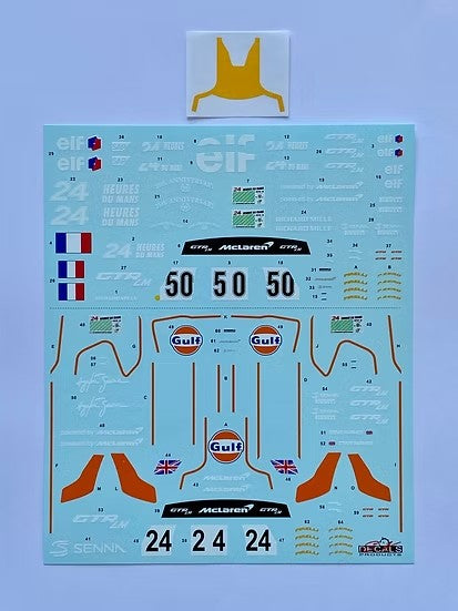 SKデカール SK24235 1/24 マクラーレン セナ GTR LM ドレスアップ デカールセットB(タミヤ用)