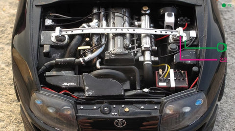ズームオン Z003 1/24 トヨタ スープラ(JZA80) ポール パーツセット