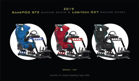 ズームオン Z019 1/24 ゲームポッド GT2 & ロジクール G27 セット