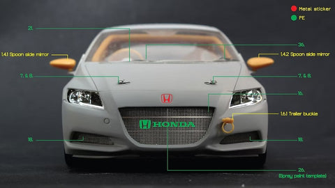 ズームオン Z047 1/24 ホンダ CR-Z スプーン パーツセット