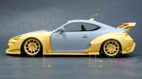ズームオン Z055 1/24 アーティシャンスピリッツ BRZ / 86 ワイドボディキット(タミヤ用)