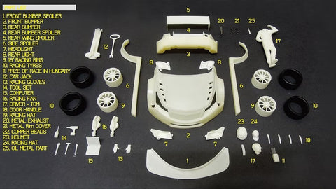 ズームオン Z071 1/24 シボレー・クルーズ WTCC 2015 (#7 H.Valente)