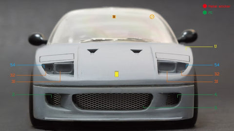 ズームオン Z094 1/24 オートザム AZ-1 F40改 パーツセット