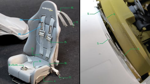 ズームオン Z100 1/24 トヨタ AE86 ドリフトキングバージョン パーツセット
