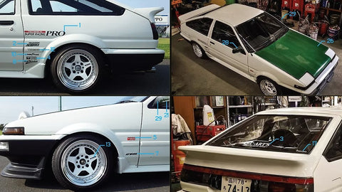 ズームオン Z100 1/24 トヨタ AE86 ドリフトキングバージョン パーツセット