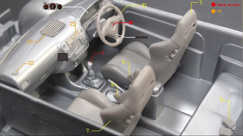 ズームオン Z116 1/24 ホンダ シビック タイプR EK9 最終型 パーツセット