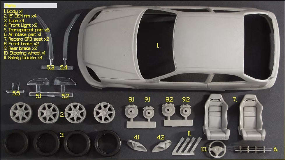ズームオン Z116 1/24 ホンダ シビック タイプR EK9 最終型