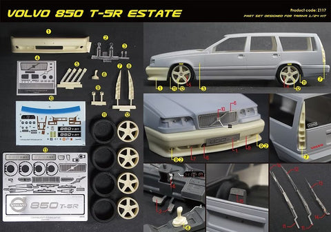 ズームオン Z117 1/24 ボルボ 850 T-5R Estate パーツセット