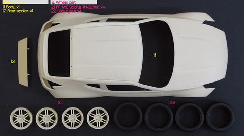 ズームオン Z132 1/24 ニッサン 370Z ワゴン パーツセット