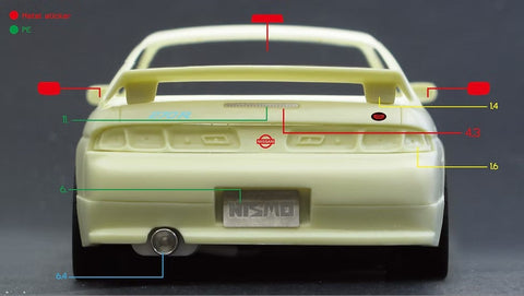 ズームオン Z151 1/24 日産 シルビア(S14) ニスモ 270R パーツセット（フジミ用）
