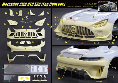 ズームオン Z153 1/24 メルセデス AMG GT3 EVO (フォグライト ver.)（タミヤ用）