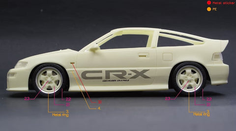 ズームオン Z157 1/24 CRX 無限 パーツセット （フジミ用）