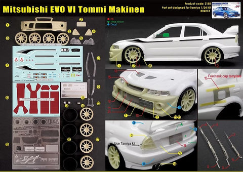 ズームオン Z158 1/24 三菱 ランサーエボリューションVI トミー・マキネン エディション パーツセット(タミヤ用)