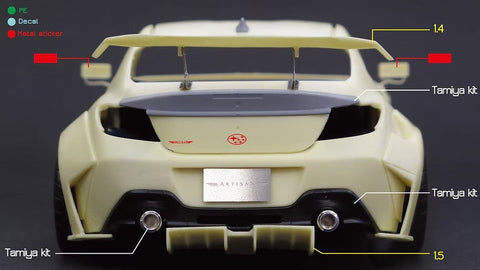ズームオン Z164 1/24 アーティザンスピリッツ GR86・BRZ ワイドボディパーツセット