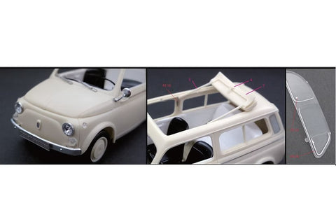 ZoomOn Z221 1/24 フィアット 500 ジャルディニエラ・パーツセット(タミヤ用)