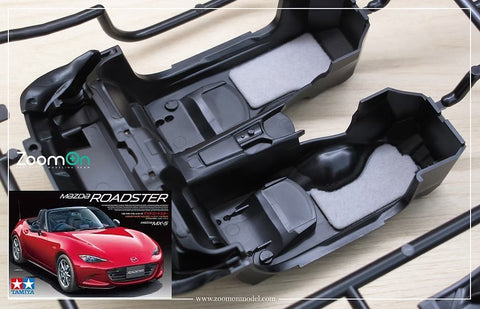 ZoomOn ZC019 1/24 カーペットセット - マツダ MX-5 (ND) - ワインレッド