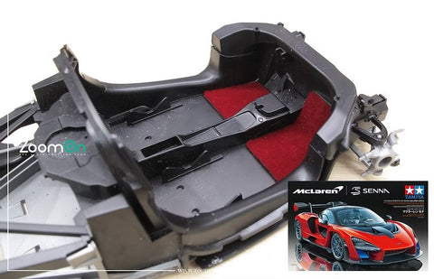 ズームオン ZC022 1/24 カーペットセット - マクラーレン セナ - ブラック(タミヤ用)
