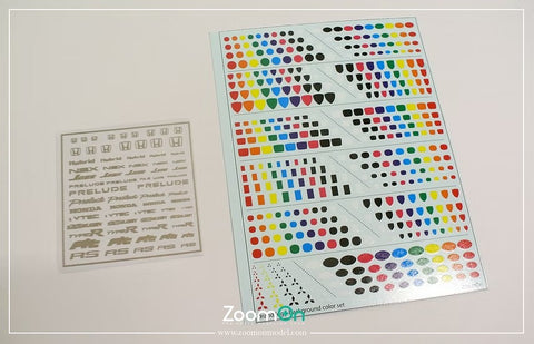 ズームオン ZD247 1/24 ブランドロゴ 背景色セット