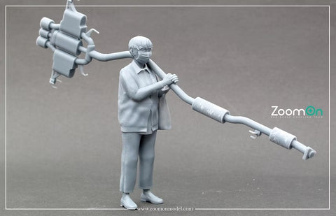ZoomOn ZF010 1/24 排気ガスを運ぶ老婦人 (フィギュア+デカール)