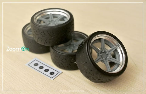 ZoomOn ZR154 1/24 19インチ SSR エグゼキューター RC06R リムセット