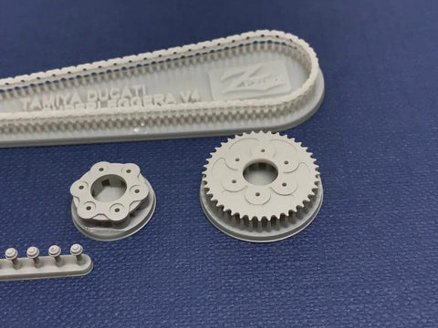 Zワークショップ Z01-002 1/12 3Dプリント チェーンセット (ドゥカティ V4 スーパーレッジェーラ用)