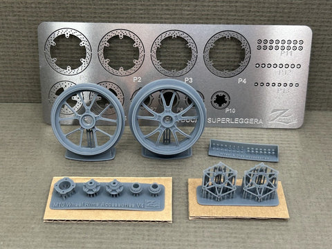 Zワークショップ Z01-007 1/12 ドゥカティ V4R/S ホイール & ブレーキディスク セットC