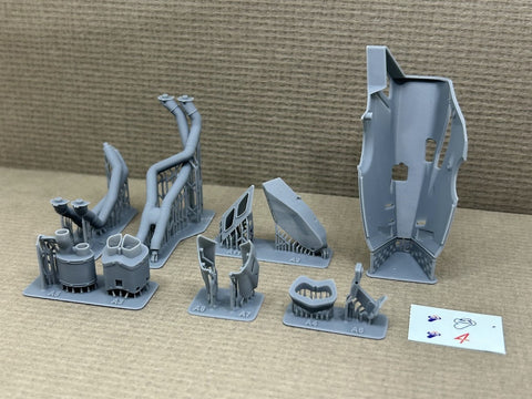 Zワークショップ Z01-009 1/12 V4R/S 4 ウシテ・レーシング エキゾーストシステム