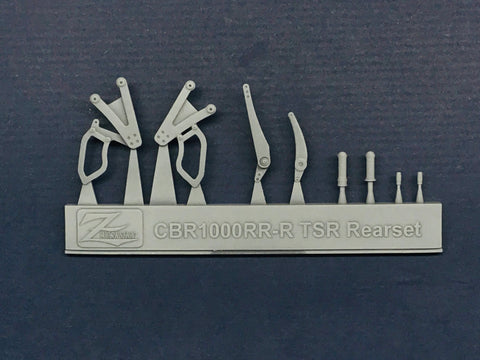 Zワークショップ Z02-003 1/12 リアセット/リアフェンダー/スタンドフック (1/12 タミヤ CBR1000-RR-R用)