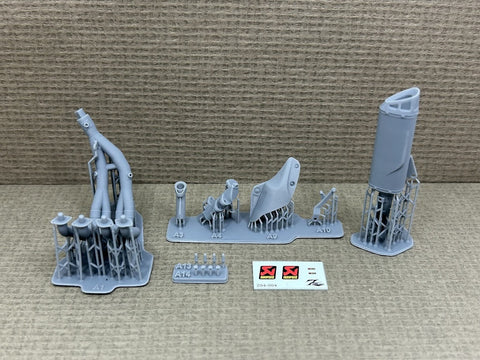 Zワークショップ Z04-004 1/12 エボリューション ライン エキゾーストシステム(チタニウム) (タミヤ 1/12 R1M (14133)用)