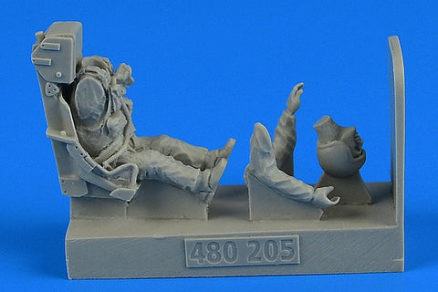 エアロボーナス 480205 1/48 アメリカ空軍 戦闘機 パイロット w/ F-80 シューティングスター用イジェクションシート (汎用）