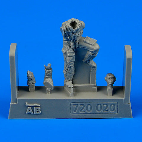 エアロボーナス 720020 1/72 WWII ドイツ空軍 Bf 109後期型用 パイロット
