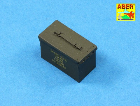 アベール 16047 1/16 .50口径 アメリカ M2重機関銃用M2A1ボックスセット 銃弾付（汎用）