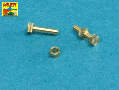 アベール 16110 1/16 六角ボルト15個・ナット10個真鍮削りだし(1.6x4.0mm)