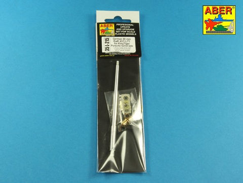 アベール 35L215 1/35 キングタイガー ポルシェ砲塔 後期型8.8cm Kw.K43 (L/71)砲身 (タコム用）