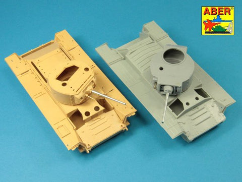 アベール 35L227 1/35 イギリス バレンタインMk II -VII ・マチルダMk III/IV後期型用砲身 ベサ機銃銃身付（タミヤ/ミニアート用）