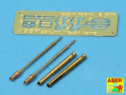 アベール 35L98 1/35 ドイツ 7.92mmMG34車載型機銃 銃身2本（汎用）