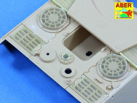 アベール 48A28 1/48 キングタイガー（ヘンシェル砲塔）用グリル（タミヤ用）