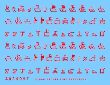 アーチャー AR35097R 1/35 ドイツ 戦術サイン（赤）（1935-1942）