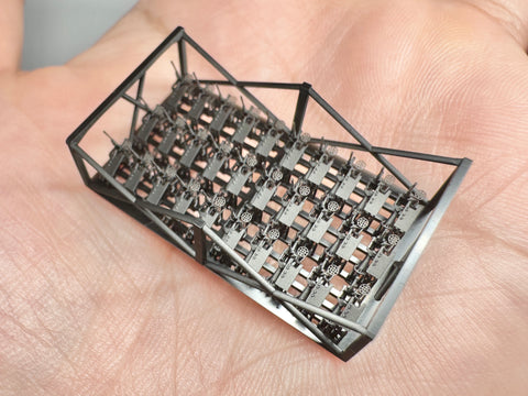 MUYIモデル XZ350010 1/350 九六式25mm機銃（防盾付き） 超精密3Dプリントキット（28パーツ）