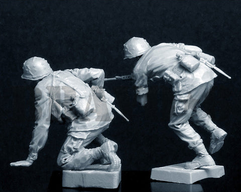 ブラボー6 35058 1/35 アメリカ 歩兵ベトナム(9)"行け！行け！"(2体セット)