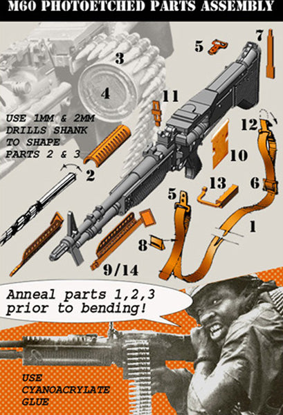 ブラボー6 35080 1/35 M60機関銃セット(3丁セット)
