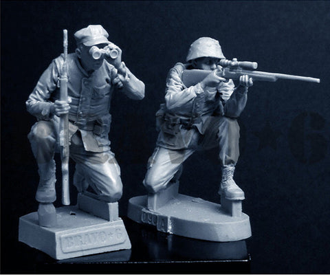 ブラボー6 35090 1/35 アメリカ海兵隊 狙撃手チーム テト攻勢'68(2体セット)