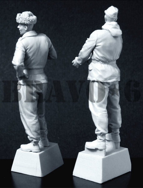 ブラボー6 35106 1/35 防寒服のドイツ戦車兵(2体セット)