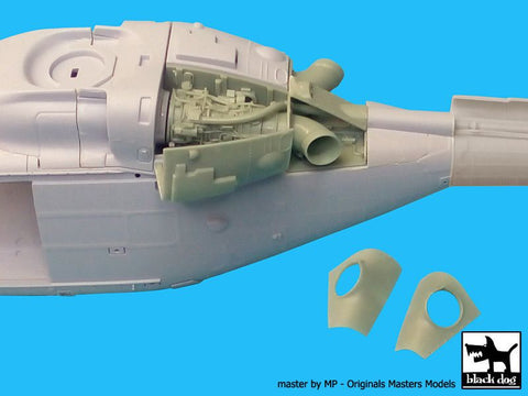 ブラックドッグ A48056 1/48 ウエストランド・リンクス AH-7 エンジン（エアフィックス用）
