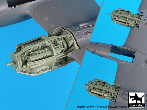 ブラックドッグ A48115 1/48 P-38 F-G エンジン （タミヤ用）