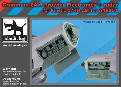 ブラックドッグ A48151 1/48 グラマン EA 6 プラウラー レーダー(キネティック用)