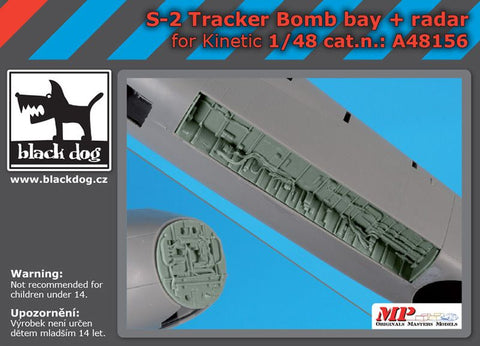 ブラックドッグ A48156 1/48 S-2 トラッカー 爆弾倉・レーダー(キネティック用)