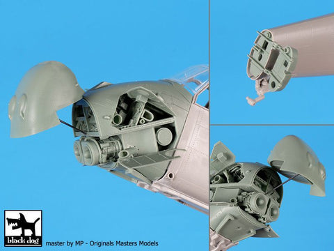 ブラックドッグ A48172 1/48 UH-5 ウェセックス エンジン+ フォールディングテール(イタレリ用)