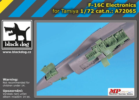 ブラックドッグ A72065 1/72 F-16C 電子機器（タミヤ用）